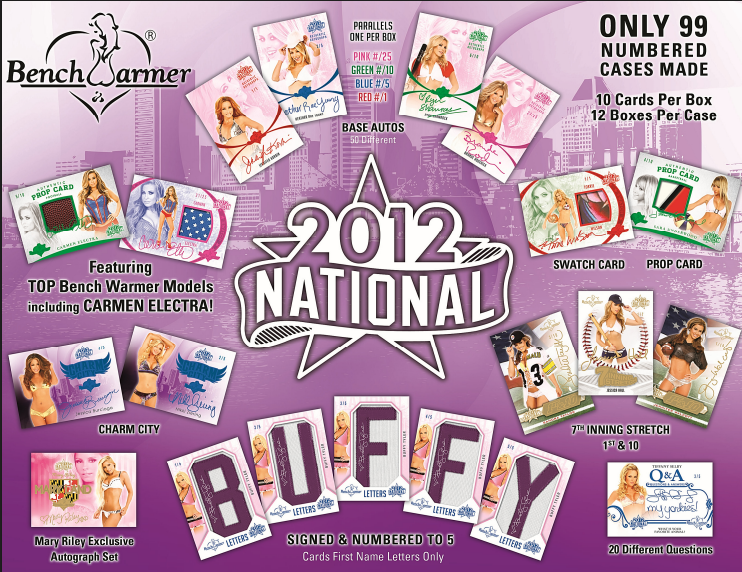 2012 Benchwarmer National Edition Trading Cards 12-Box Case