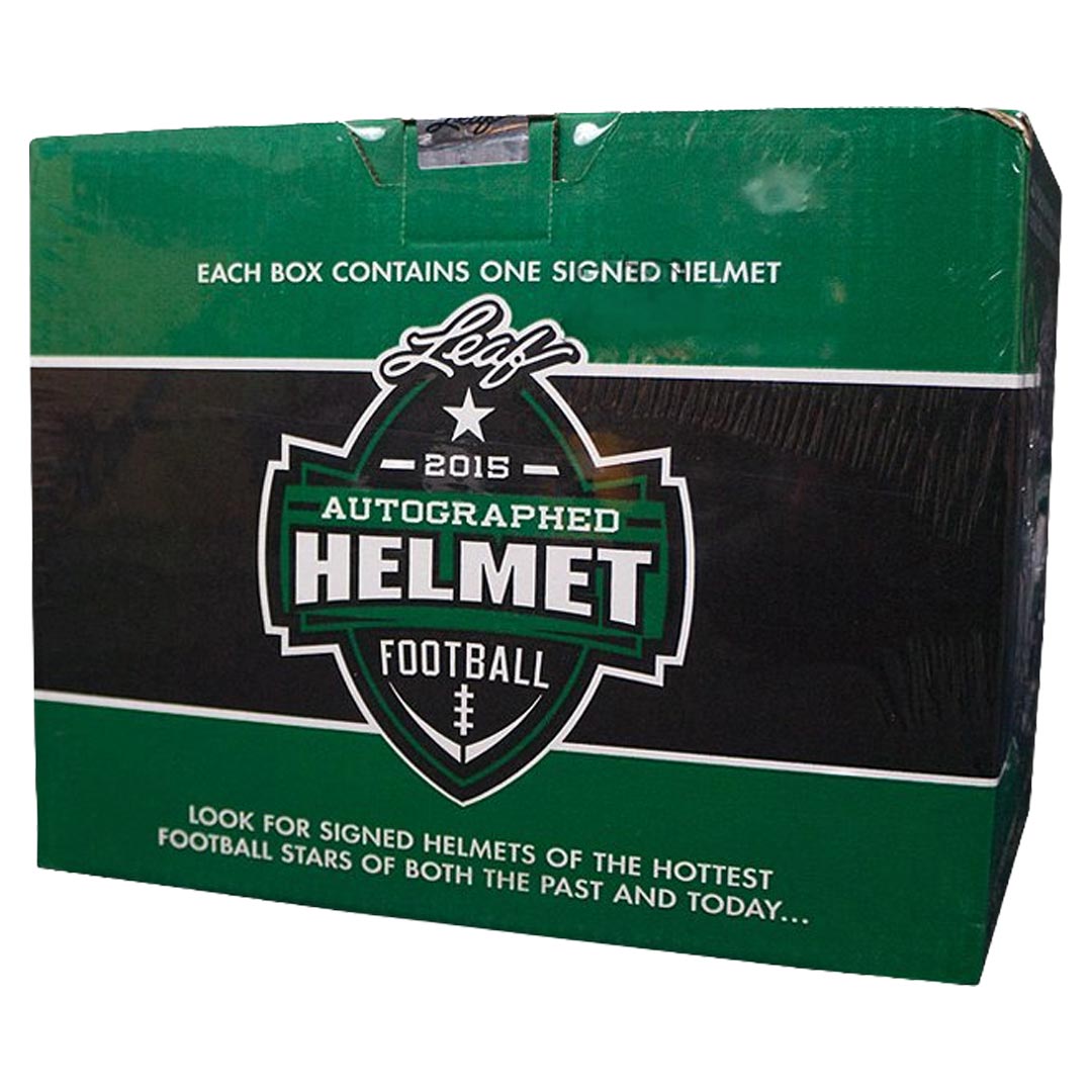 2015 Leaf Autographed Full Sized Helmet Football Box