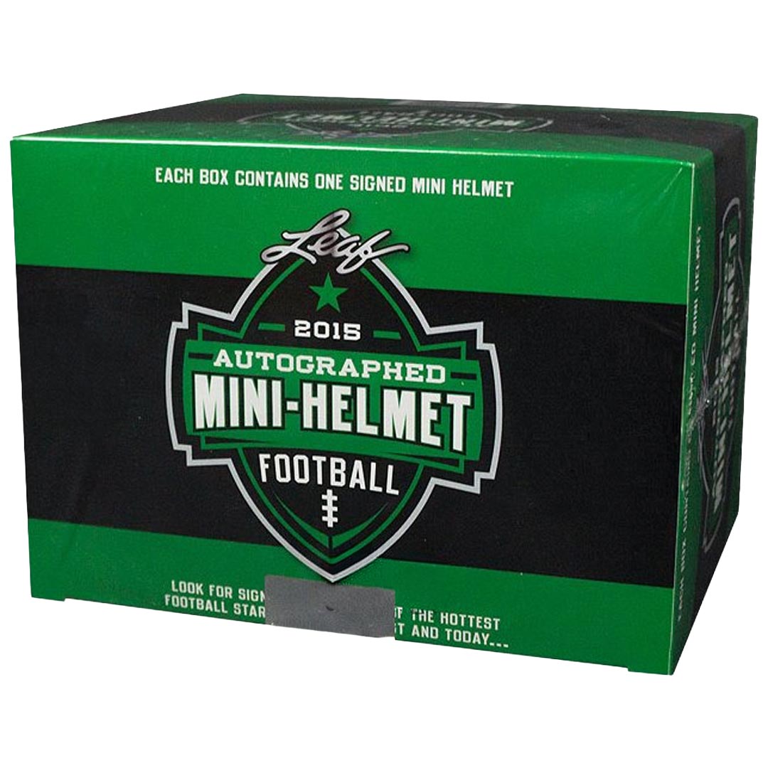 2015 Leaf Autographed Mini Helmet Special Ed Football Box