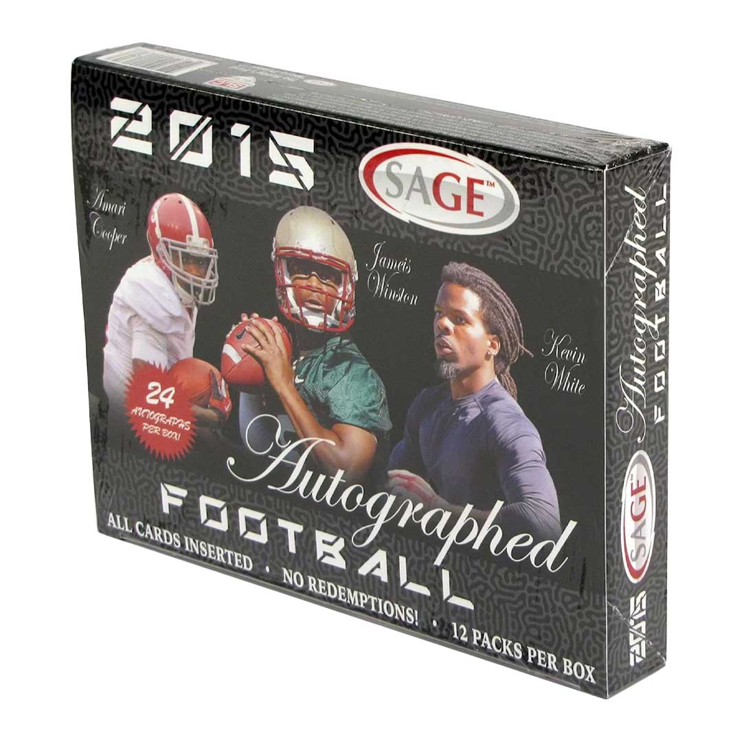2015 Sage Autographed Football Hobby Box
