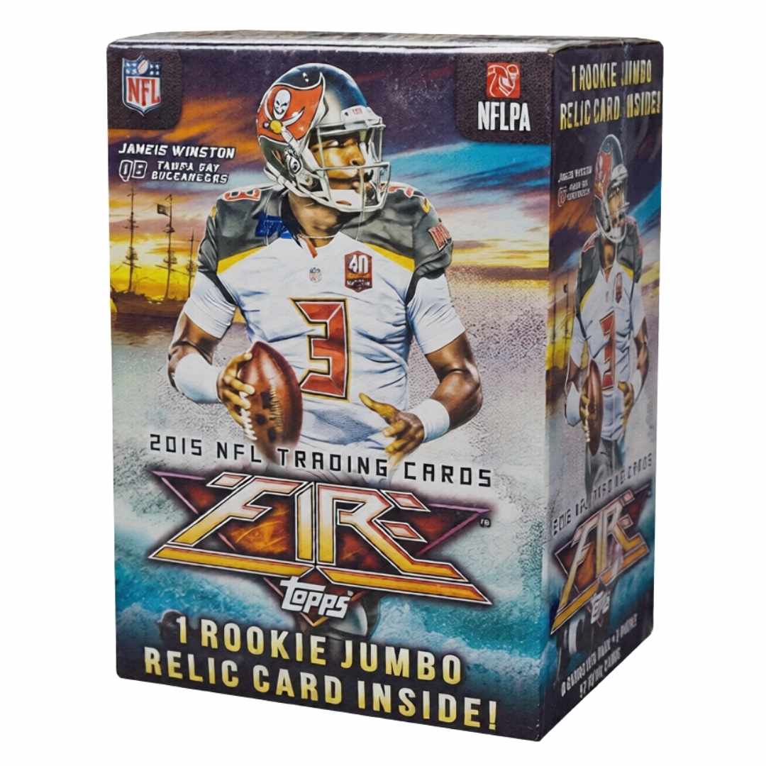 2015 Topps Fire Football Blaster Box