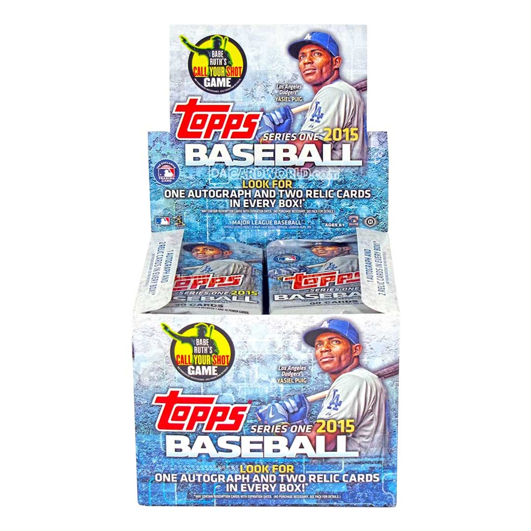 2015 Topps Series 1 Baseball Jumbo HTA Box