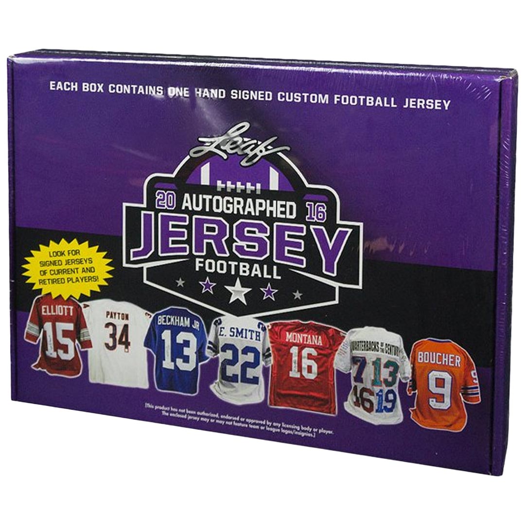 2016 Leaf Autographed Football Jersey Edition Box