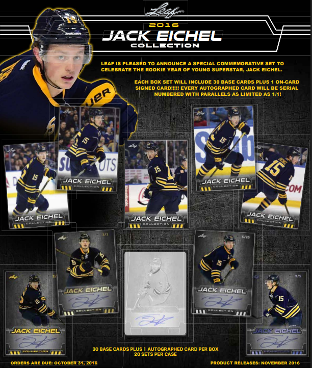 2016 Leaf Jack Eichel Collection Hockey 20-Box Case