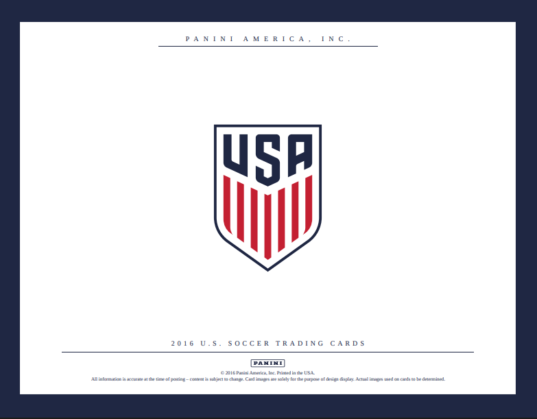 2016 Panini USA Soccer Box Set