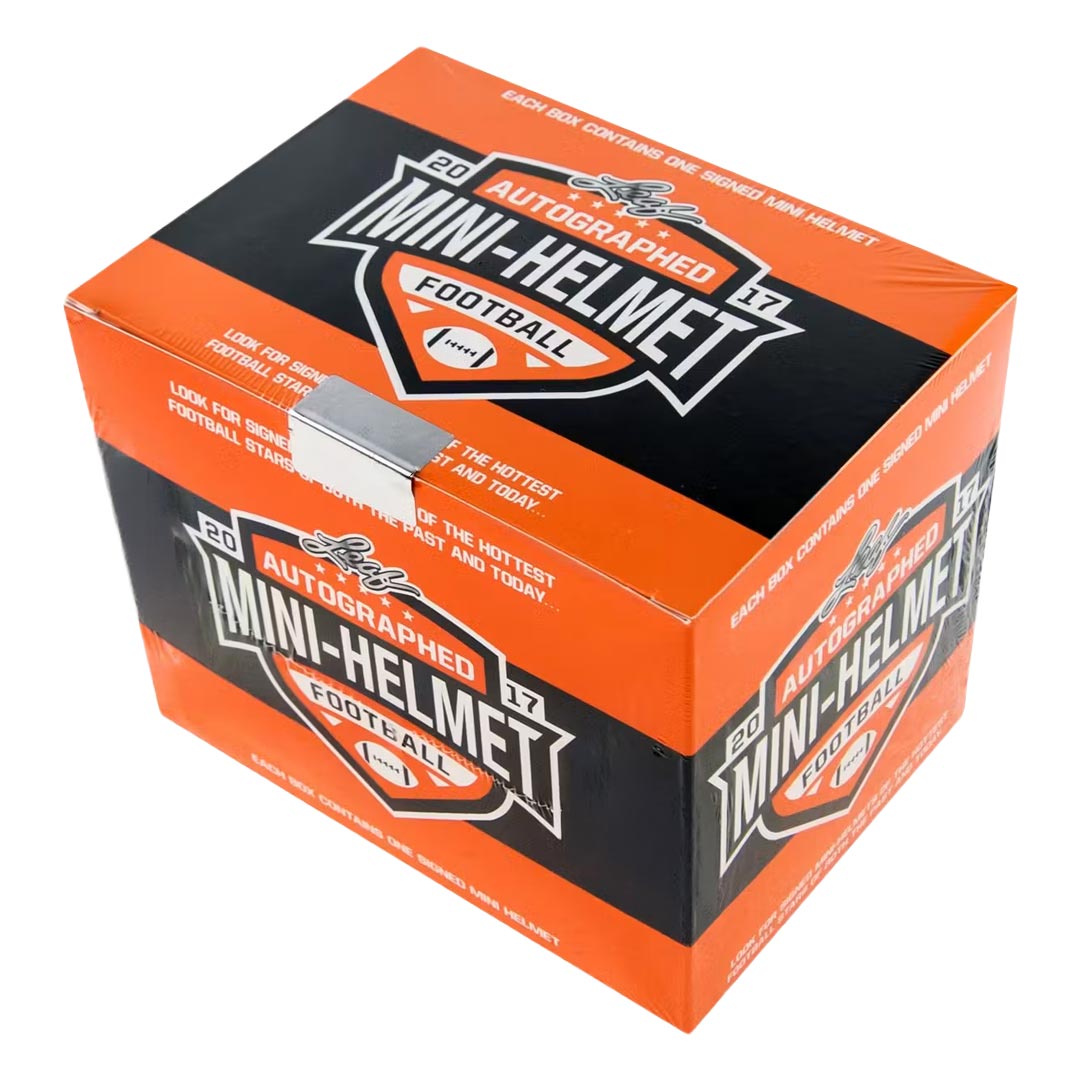2017 Leaf Autographed Football Mini Helmet Hobby Box