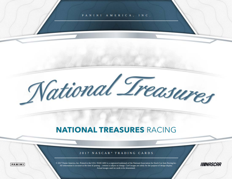 2017 Panini National Treasures Nascar Racing Hobby 4-Box Case