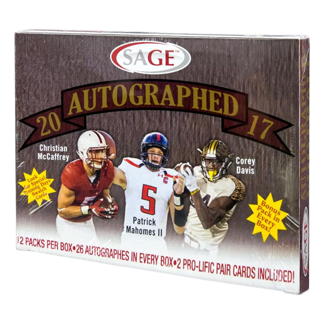 2017 Sage Autographed Football Hobby Box