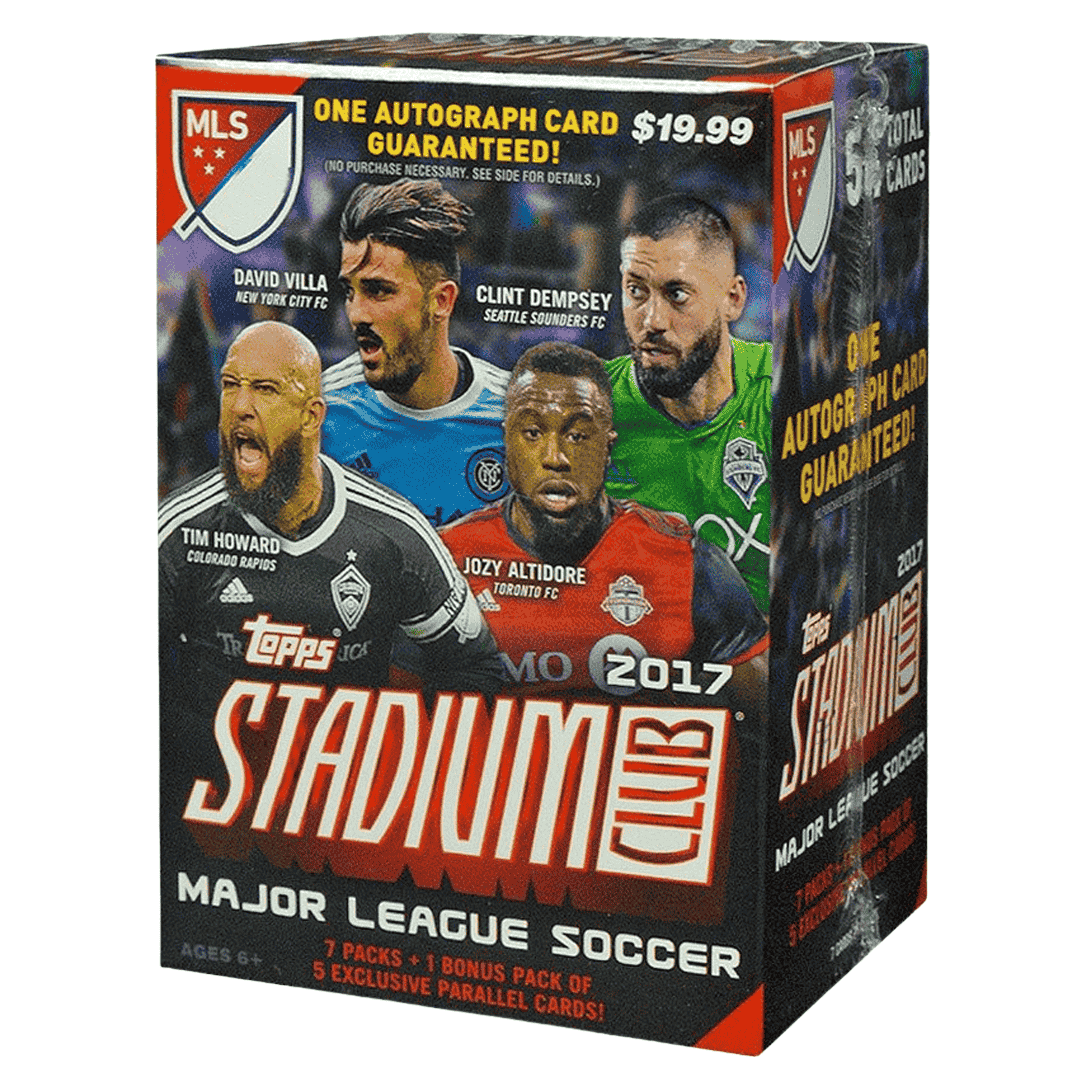 2017 Topps Stadium Club MLS Soccer 8-Pack Blaster Box