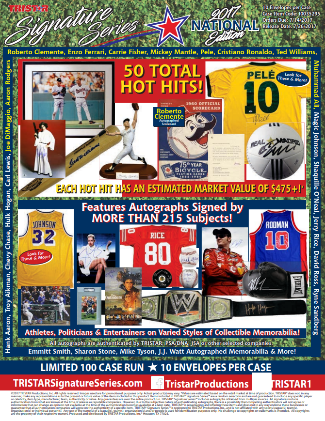 2017 Tristar Signature Series National Edition Hobby Box
