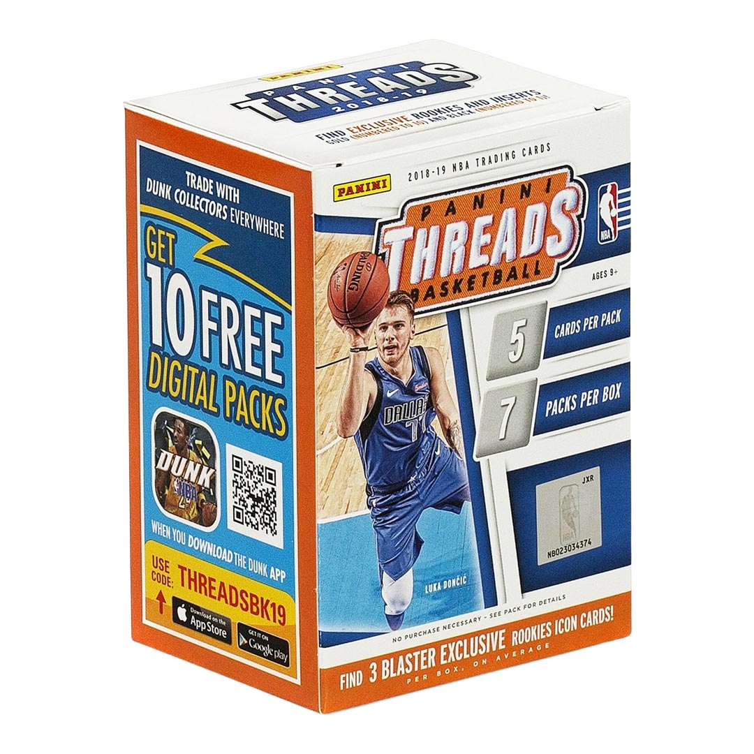 2018-19 Panini Threads Basketball Blaster Box