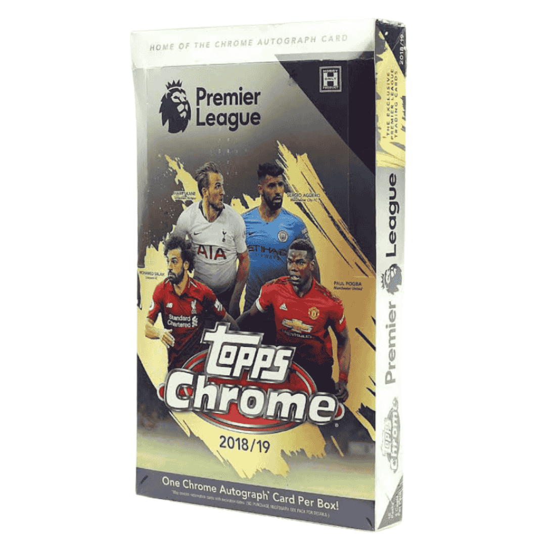 2018-19 Topps Chrome Premier League Soccer Hobby Box