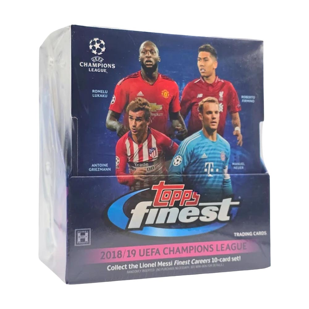 2018-19 Topps Finest UEFA Champions League Soccer Hobby Box