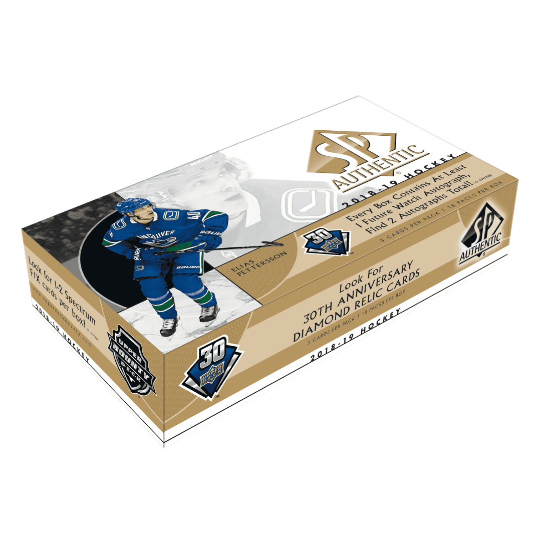 2018-19 Upper Deck SP Authentic Hockey Hobby Box
