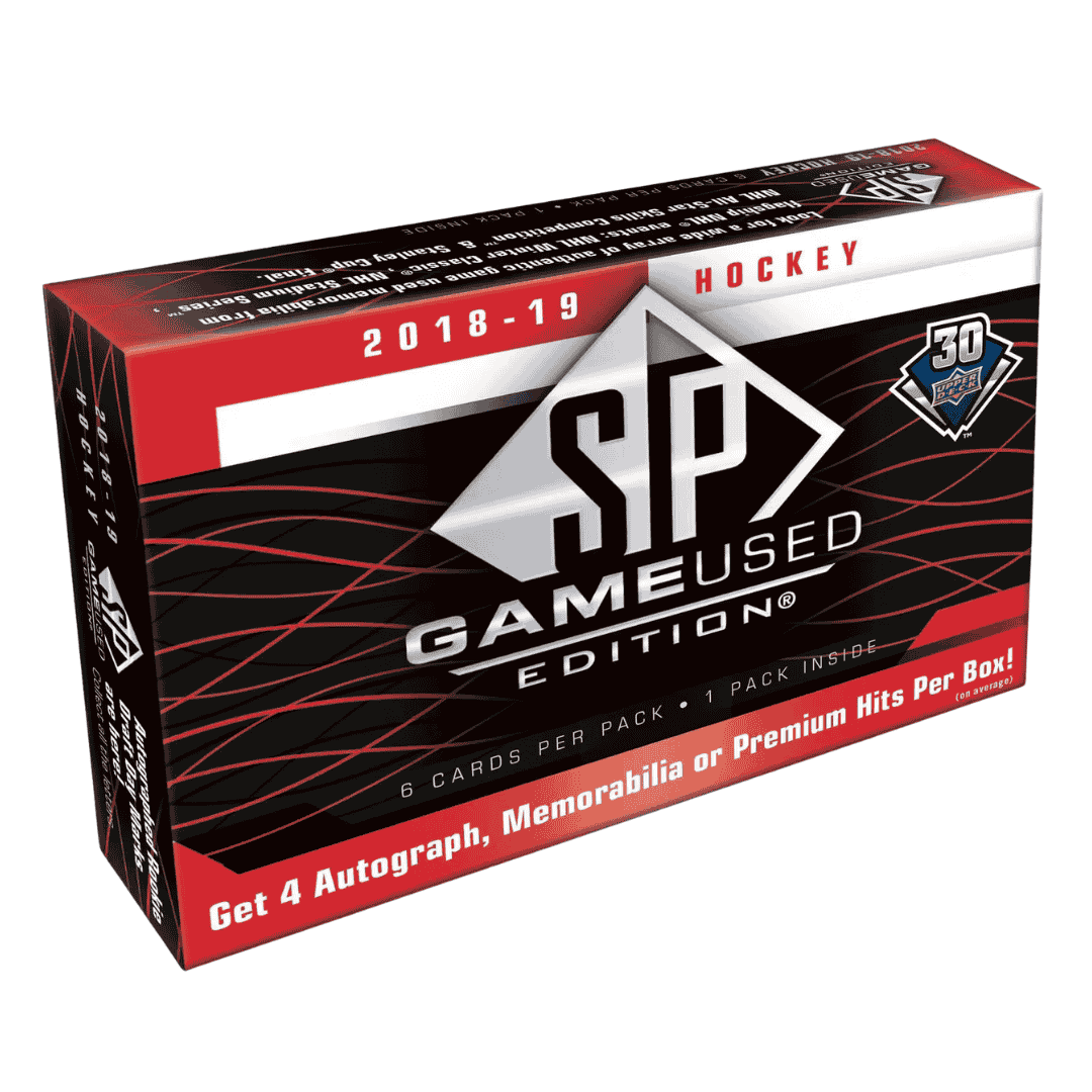 2018-19 Upper Deck SP Game Used Hockey Hobby Box