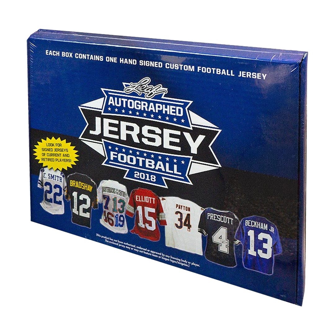 2018 Leaf Autographed Football Jersey Edition Box