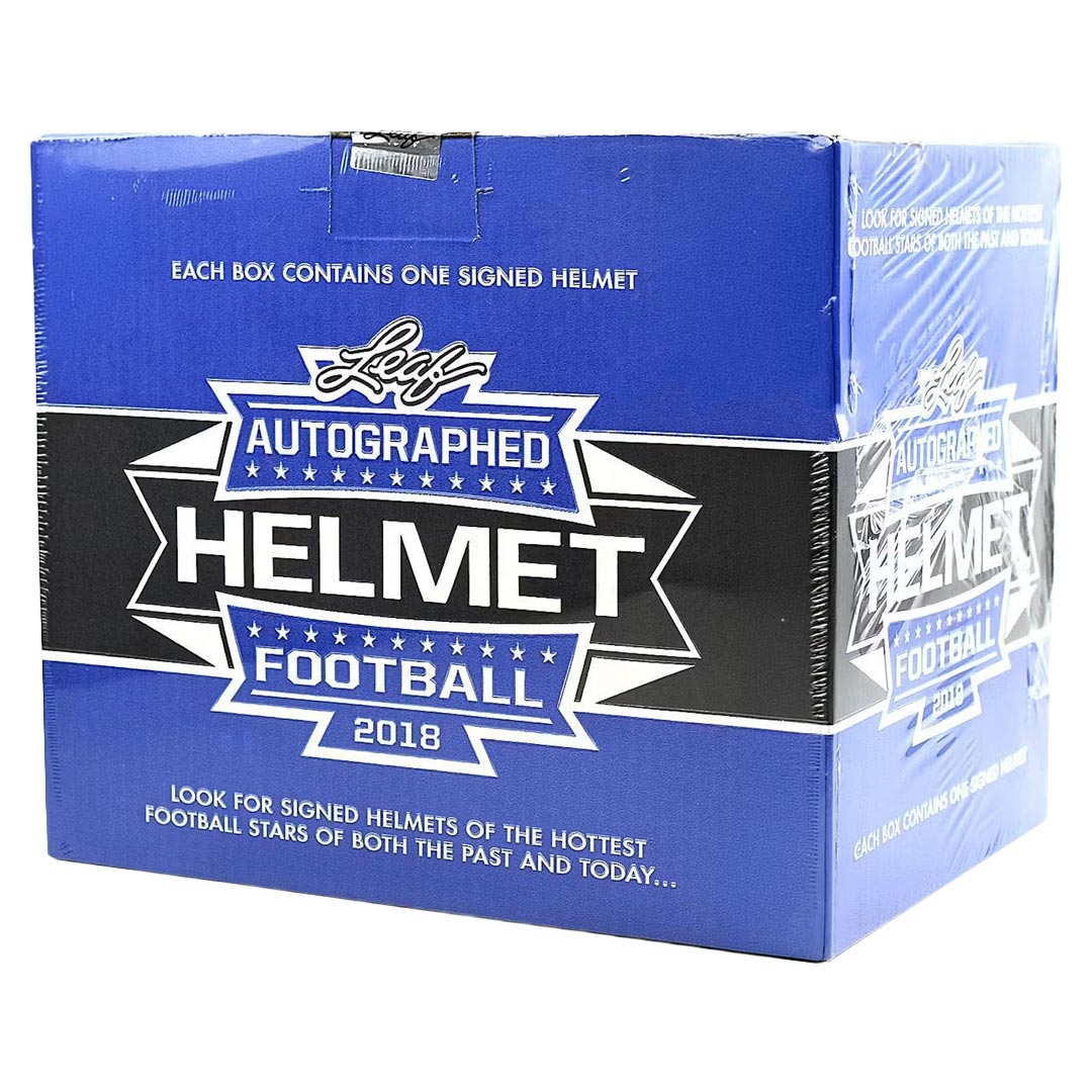 2018 Leaf Autographed Full Sized Helmet Football Box