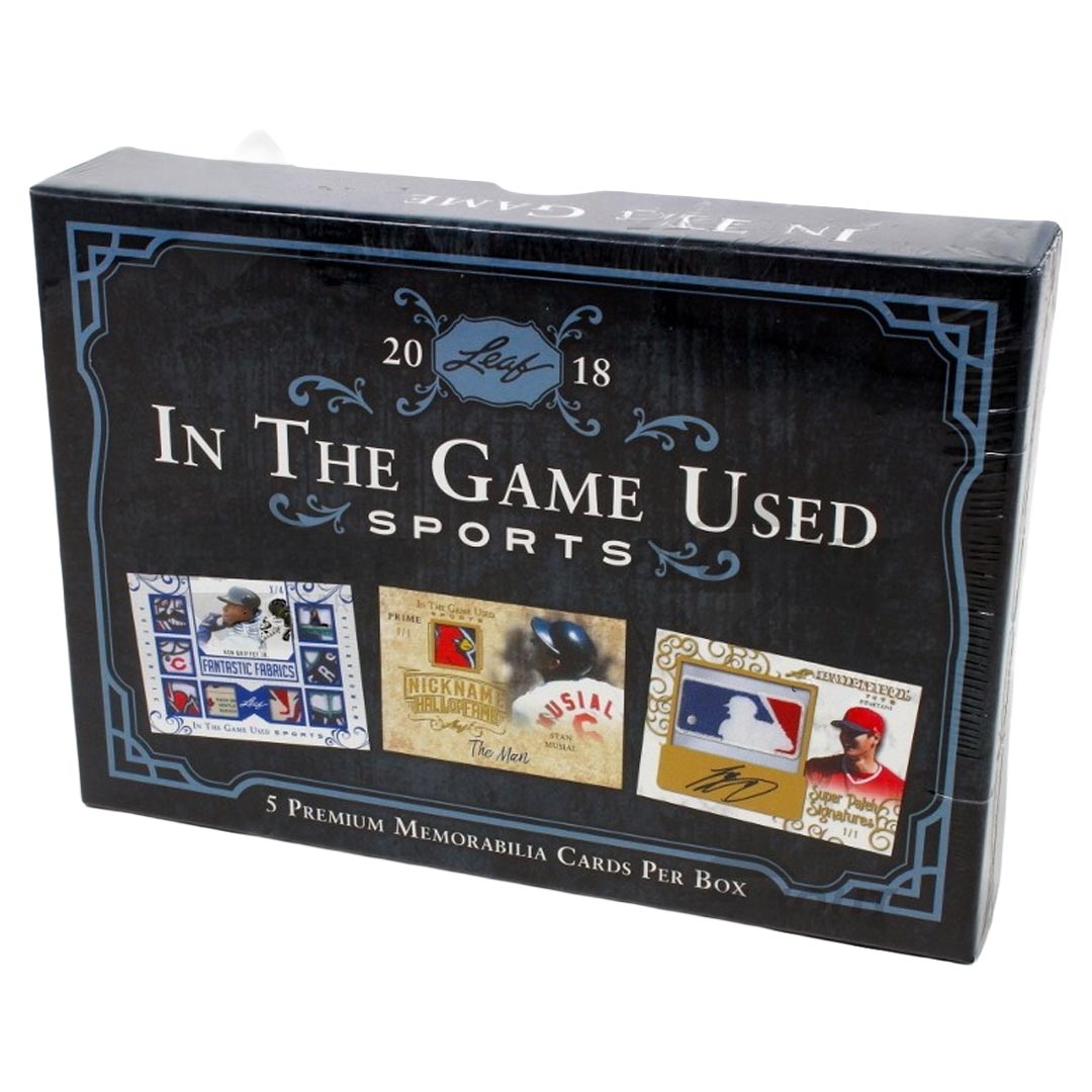 2018 Leaf In The Game (ITG) Game Used Sports Box