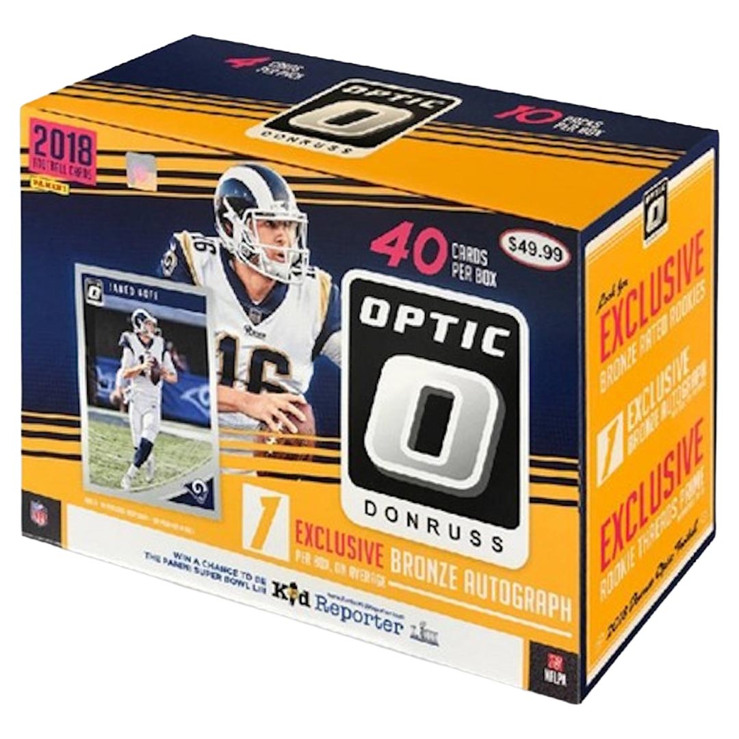 2018 Panini Donruss Optic Football 40ct Collectors Mega Box