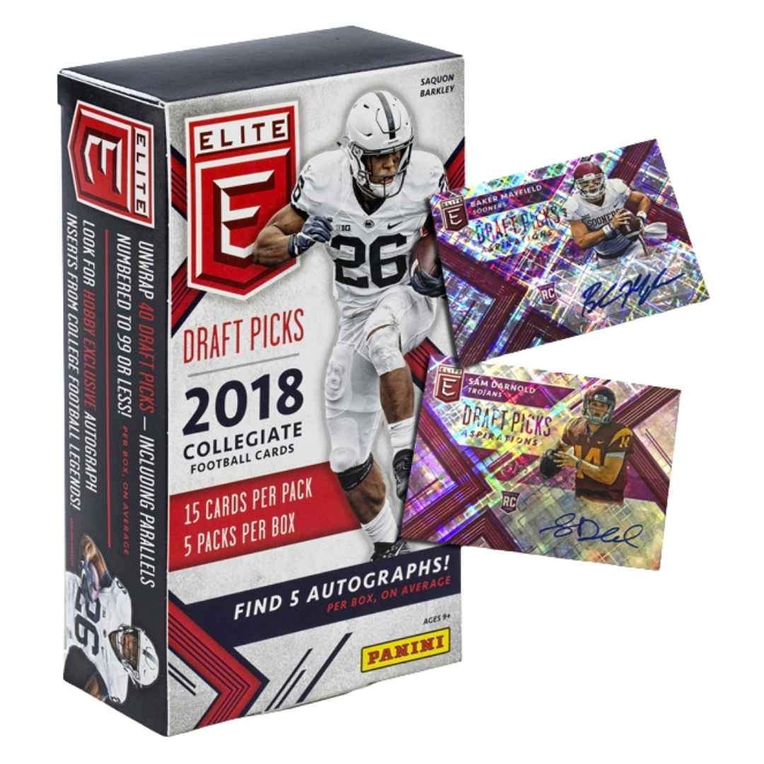 2018 Panini Elite Draft Picks Collegiate Football Hobby Box