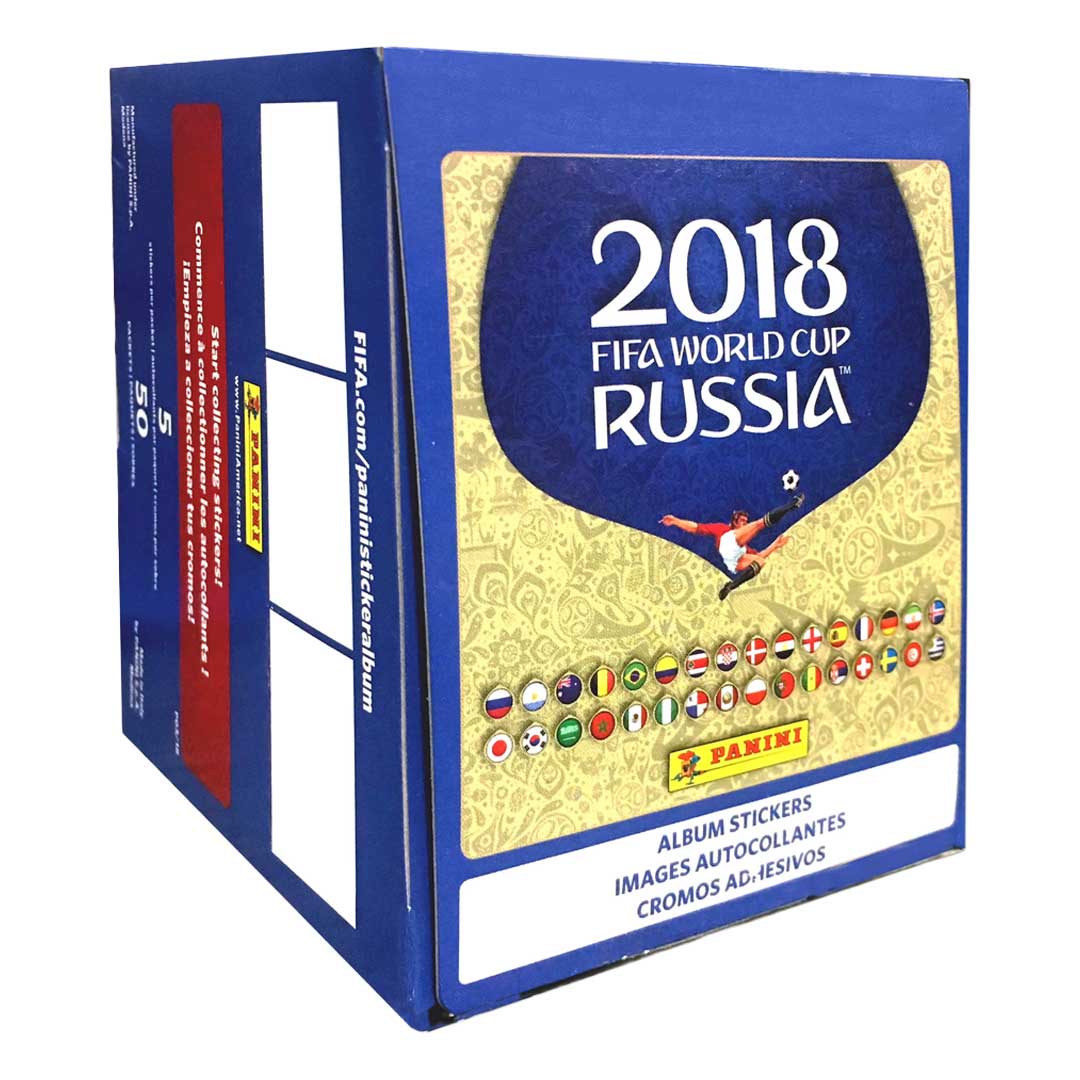 2018 Panini Fifa World Cup Russia 50ct Sticker Box with Album