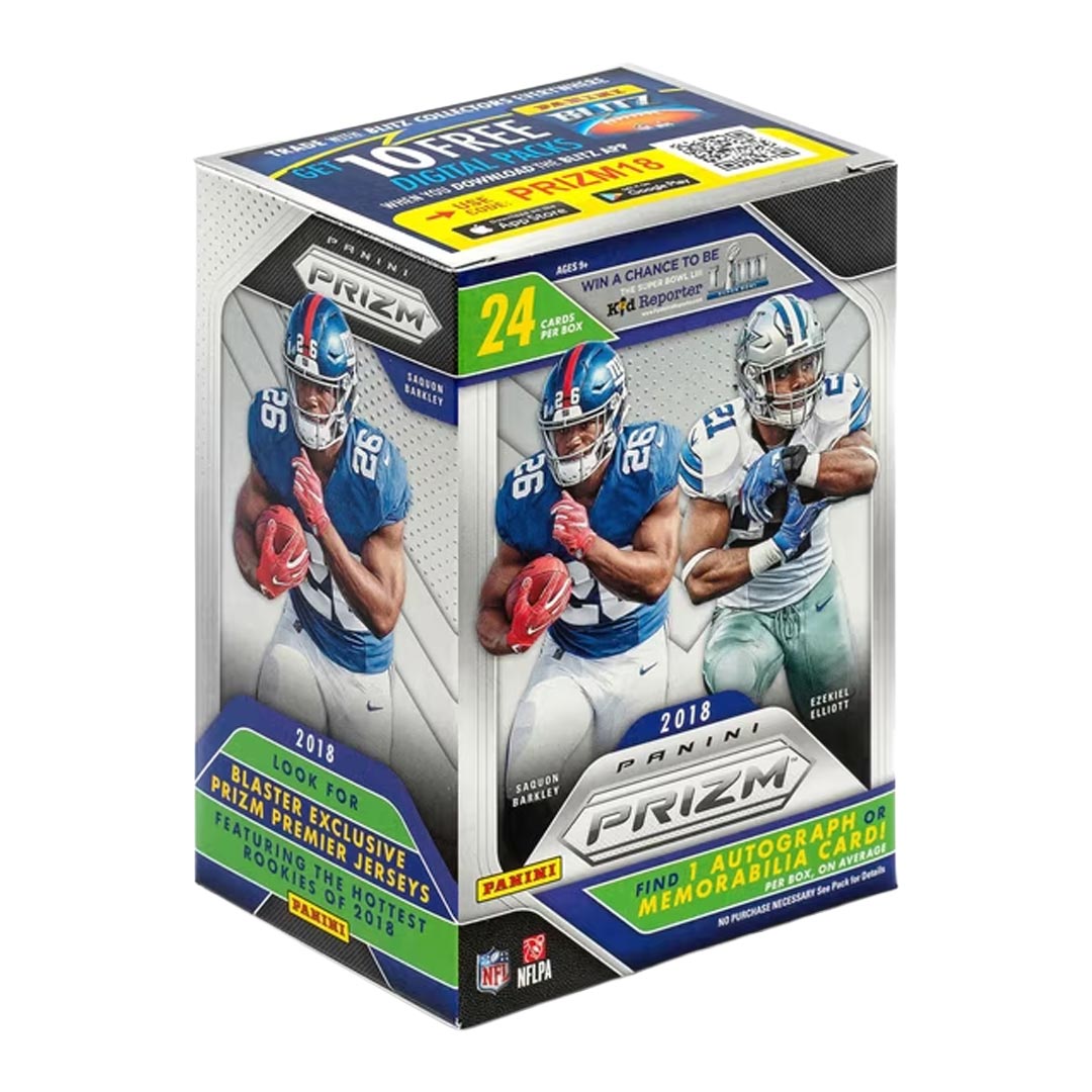 2018 Panini Prizm Football 6-Pack Blaster Box (Disco Prizms)