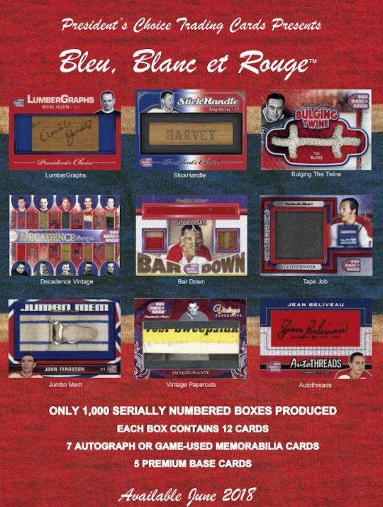 2018 President's Choice Bleu, Blanc, et Rouge Hockey Hobby 5-Box Case
