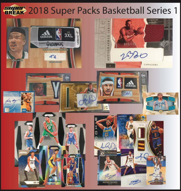 2018 Super Break Super Packs Basketball Series 1 3-Box Case