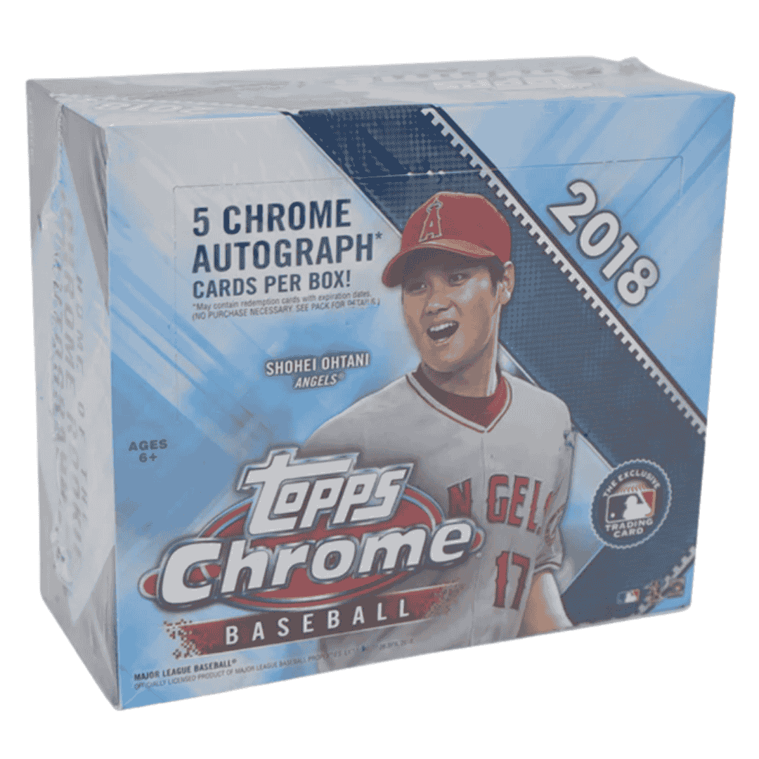 2018 Topps Chrome Baseball Hobby Jumbo HTA Box