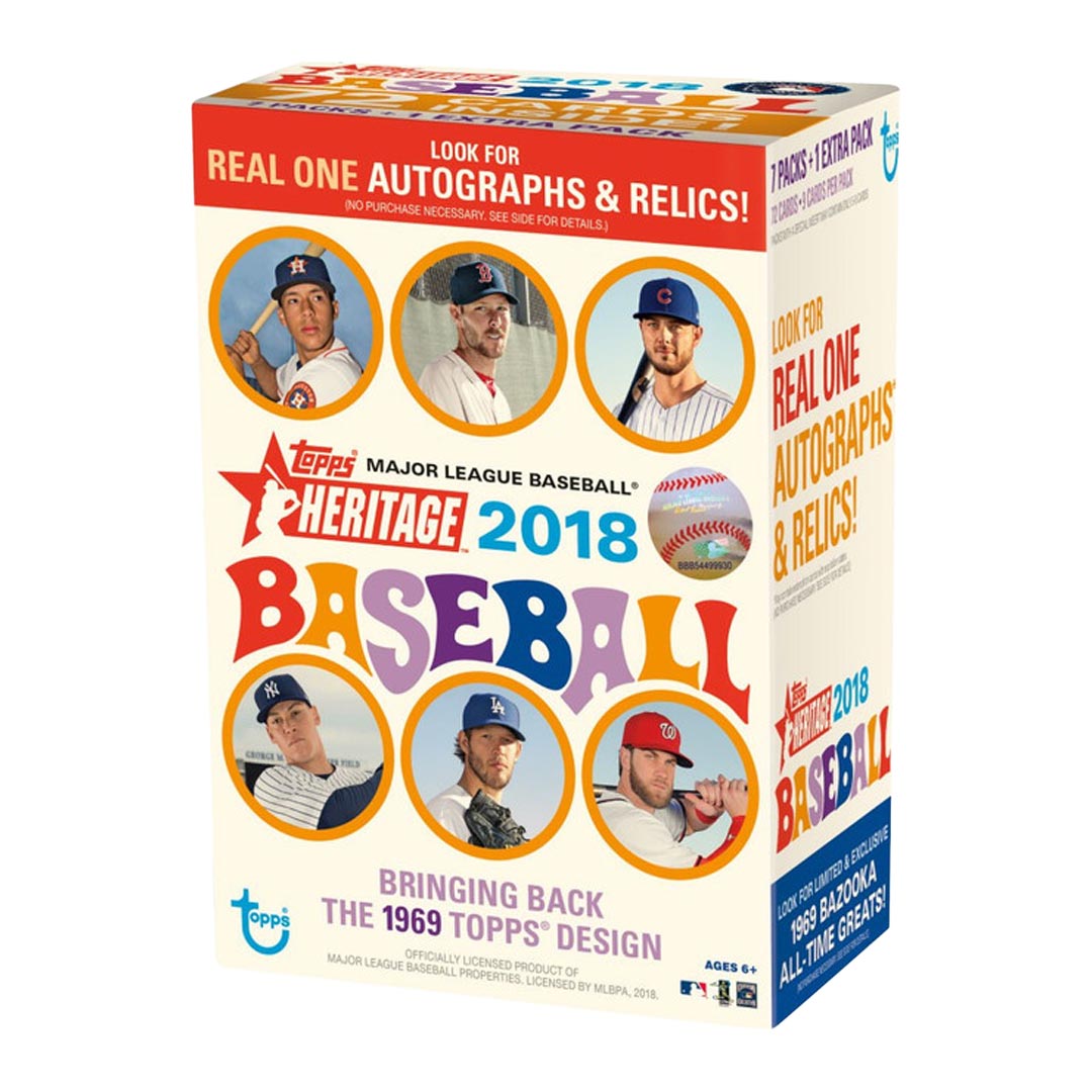 2018 Topps Heritage Baseball Blaster Box