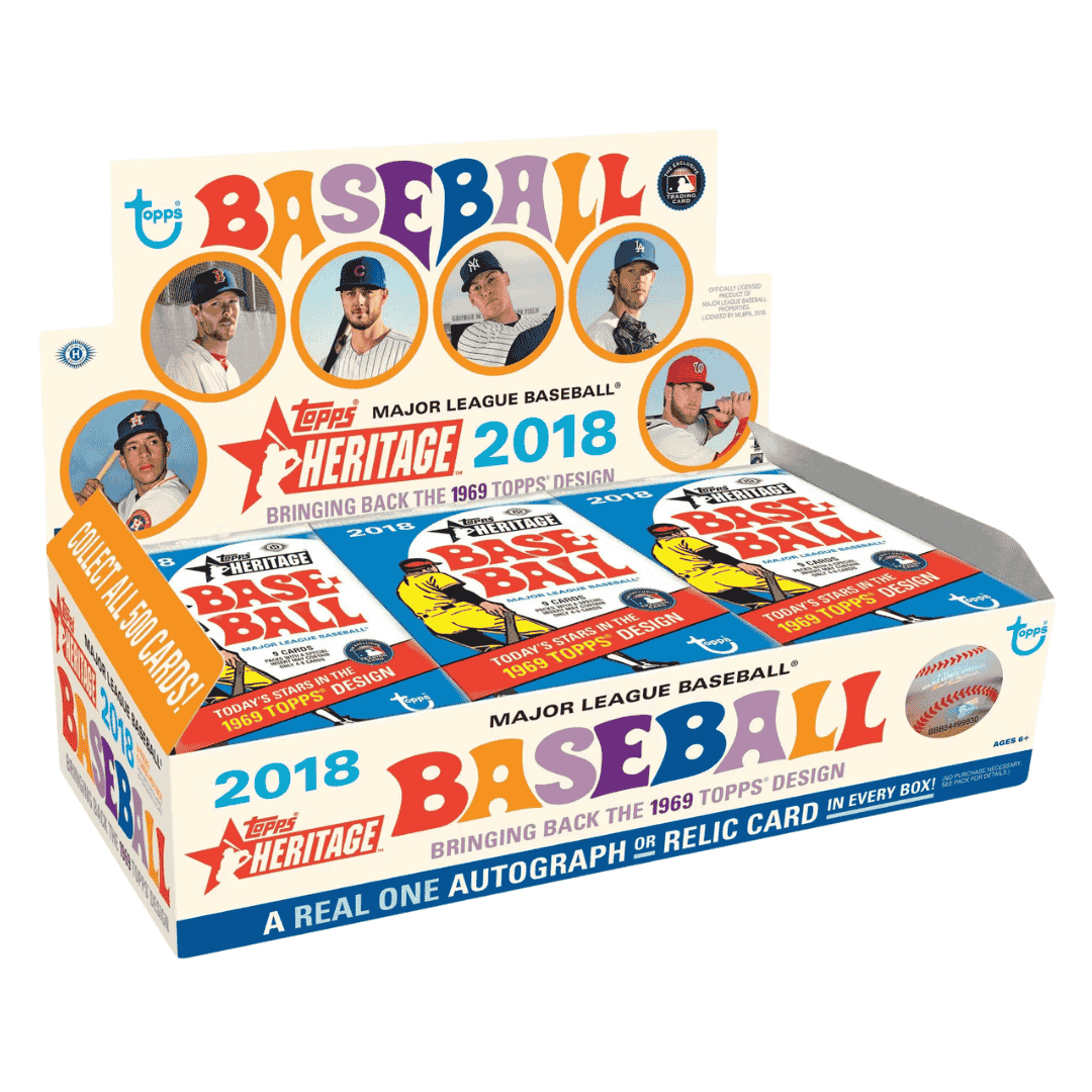 2018 Topps Heritage Baseball Hobby Box