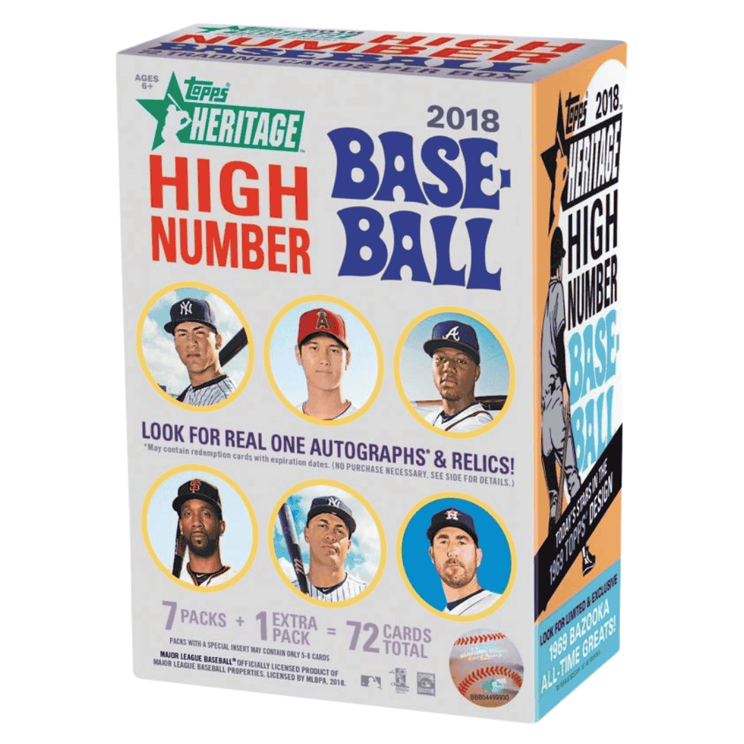 2018 Topps Heritage High Number Baseball Blaster Box