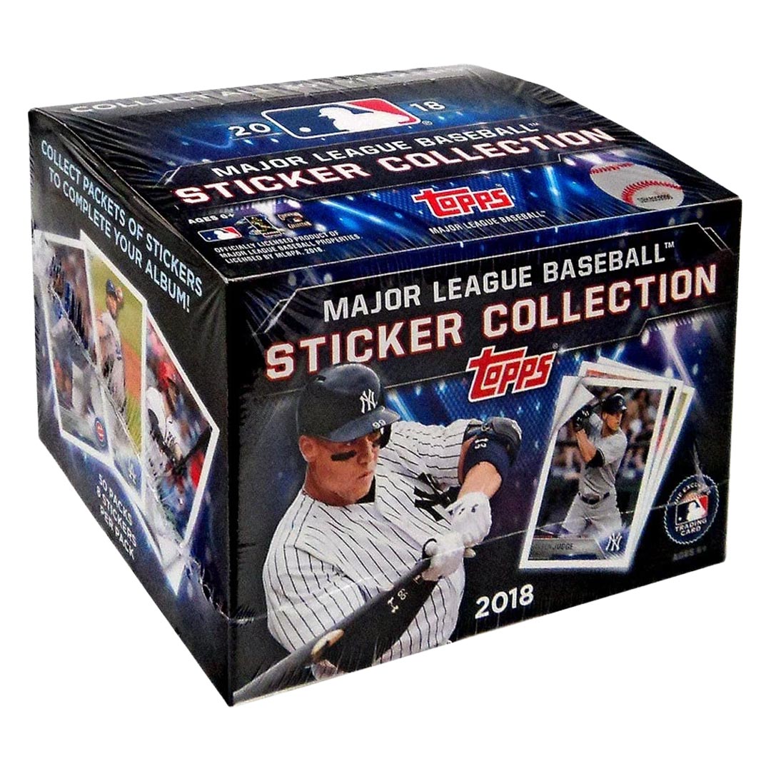 2018 Topps MLB Sticker Collection Baseball Box