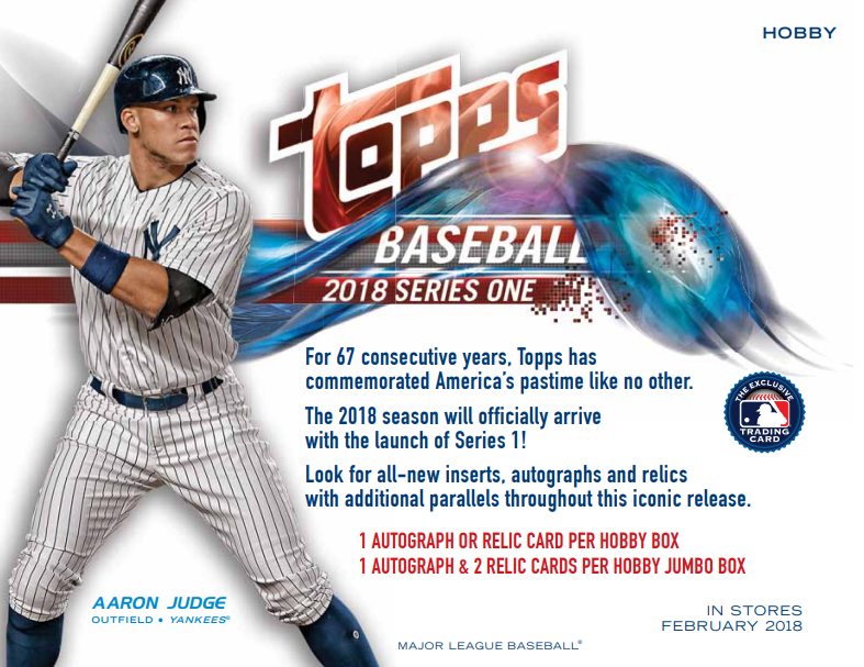 2018 Topps Series 1 Baseball Hobby Pack