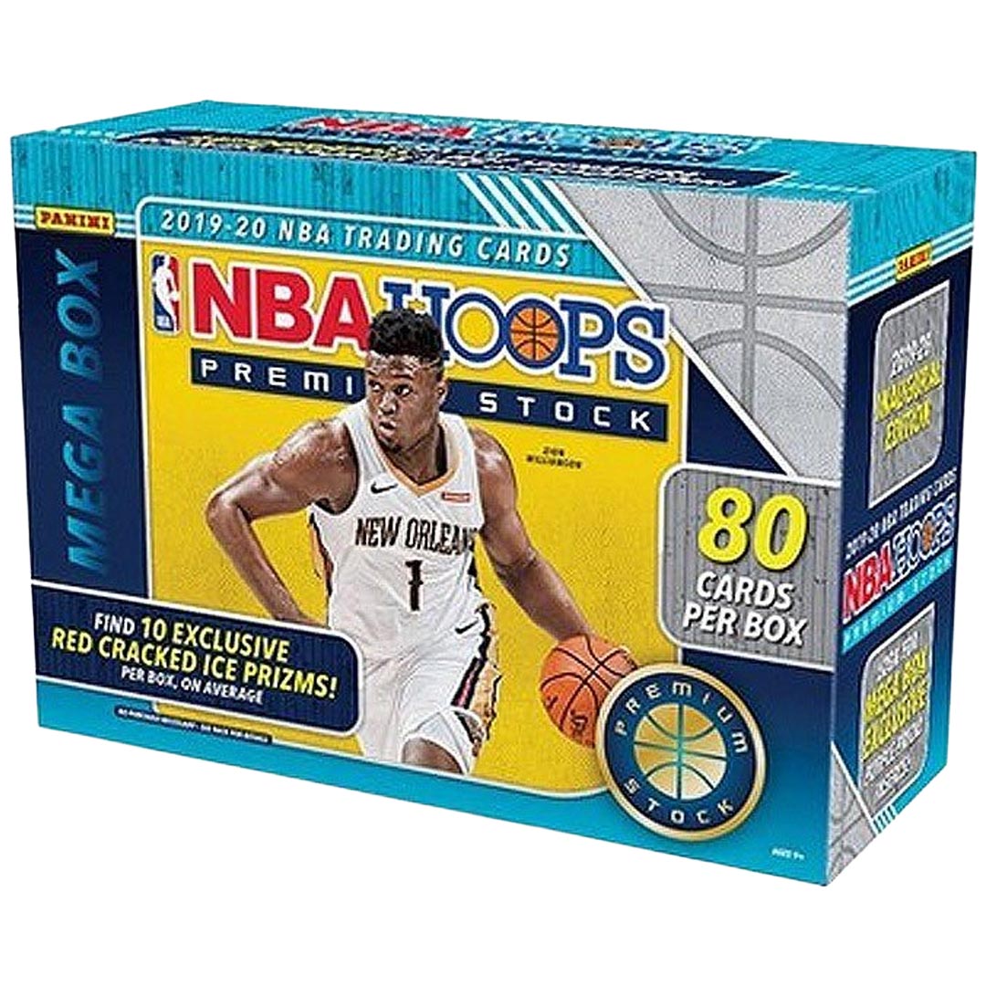 2019-20 Panini Hoops Premium Stock Basketball Mega Box - Red Cracked Ice