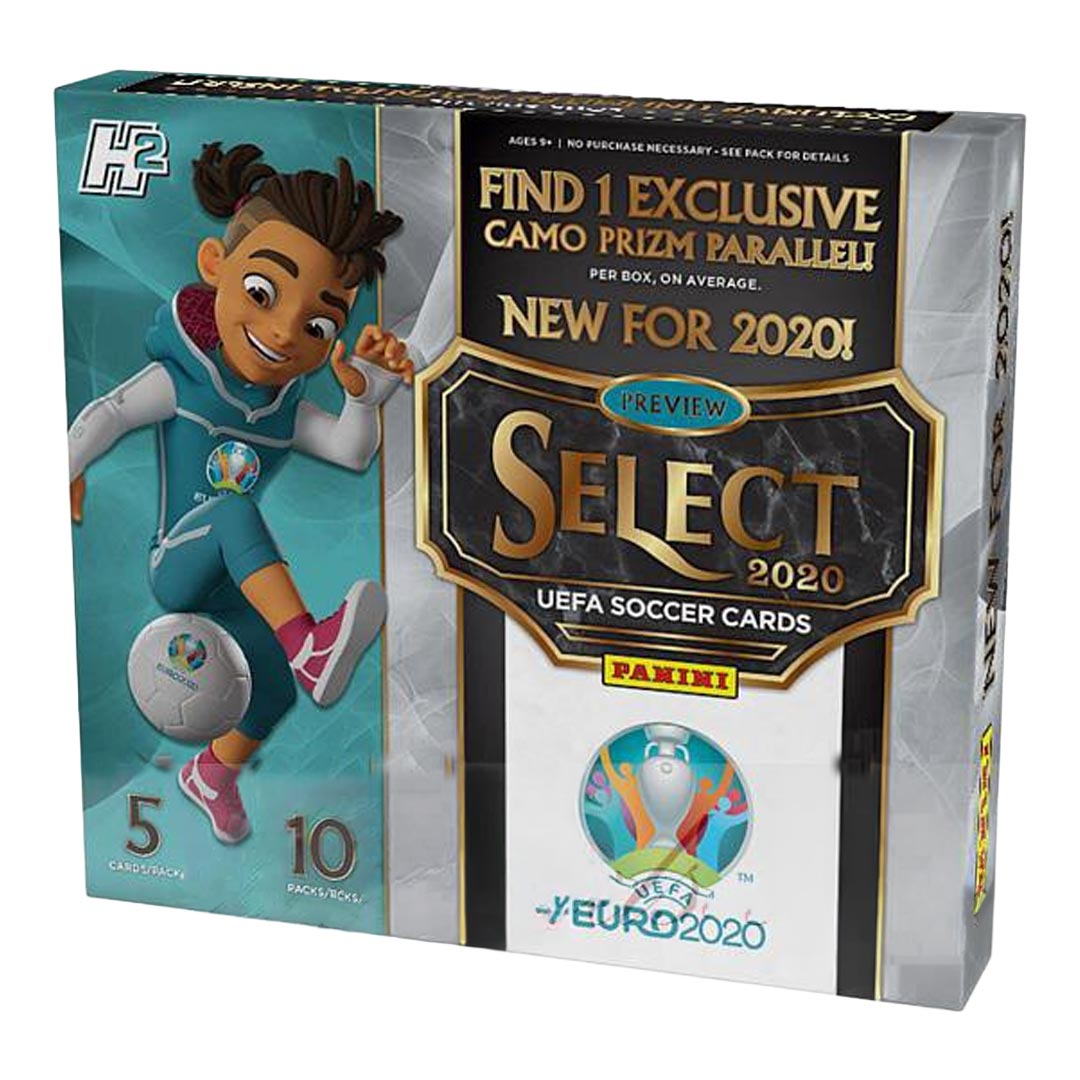 2019-20 Panini Select UEFA Euro Soccer Hobby Hybrid H2 Box