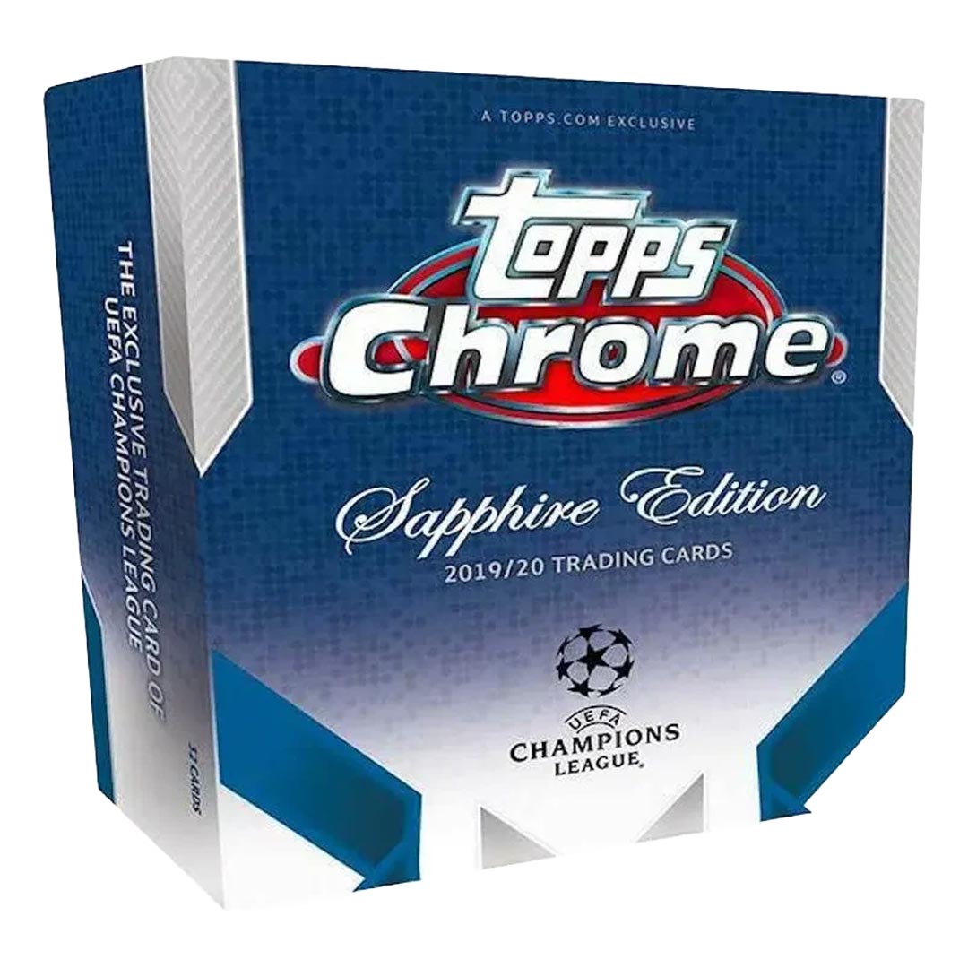 2019-20 Topps UEFA Champions League Chrome Soccer Sapphire Edition Box