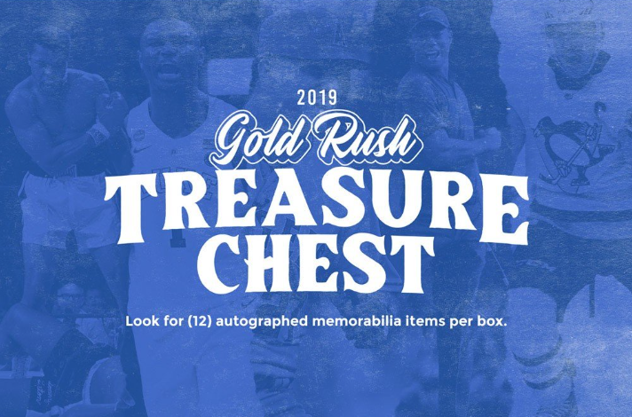 2019 Gold Rush Treasure Chest Autographed Memorabilia Case