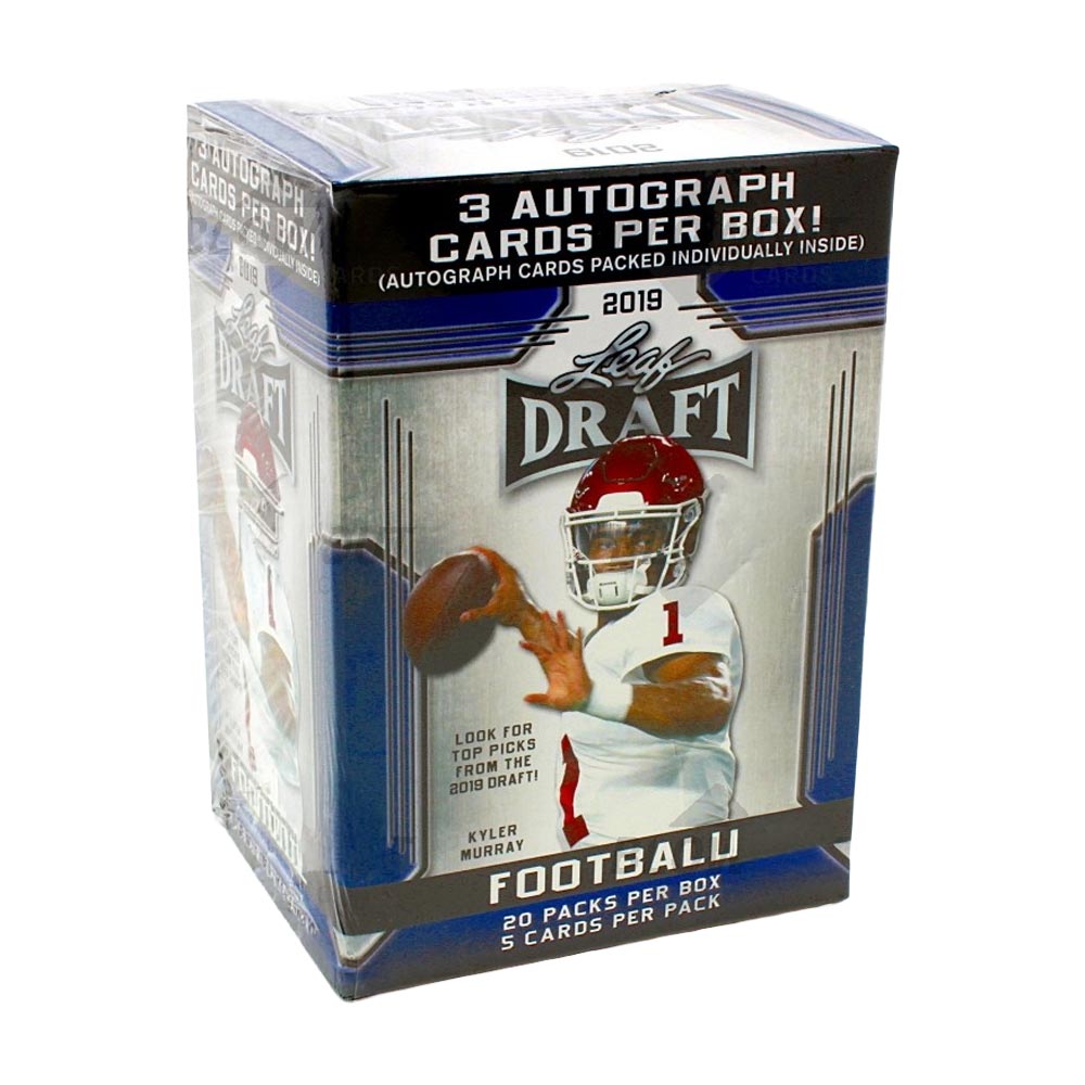 2019 Leaf Draft Football Premium Hobby Blaster Box