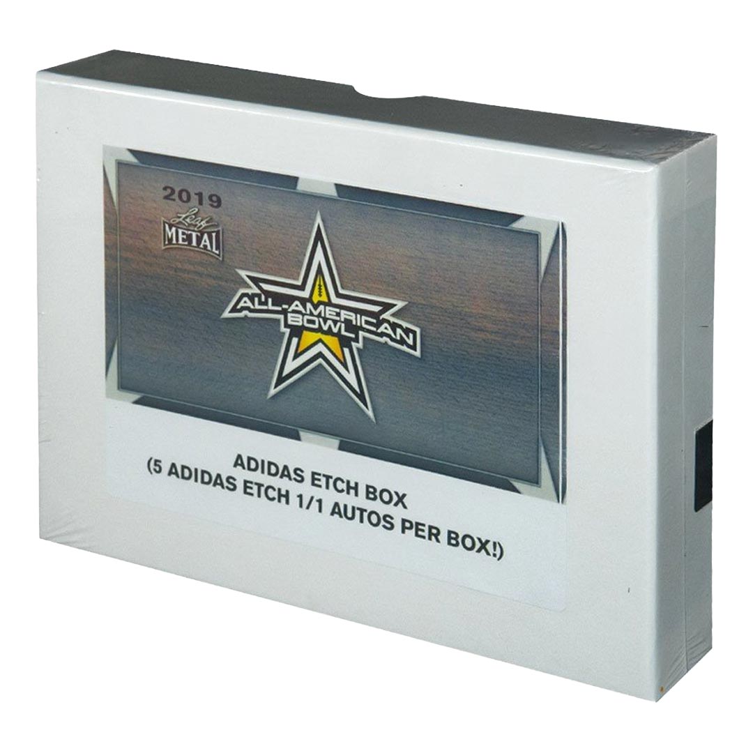 2019 Leaf Metal All-American Football Adidas Etch Box