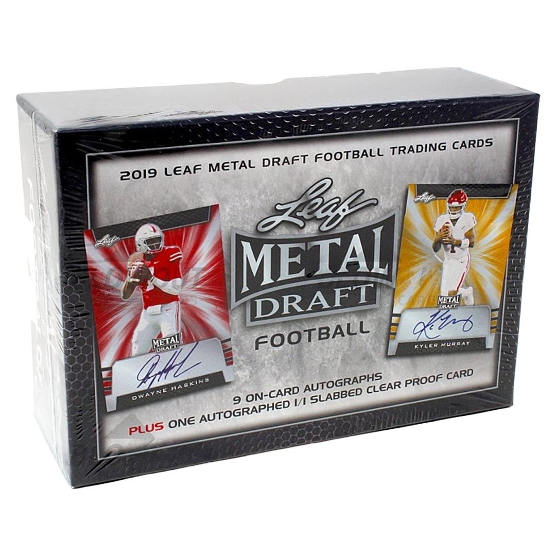 2019 Leaf Metal Draft Football Jumbo Box