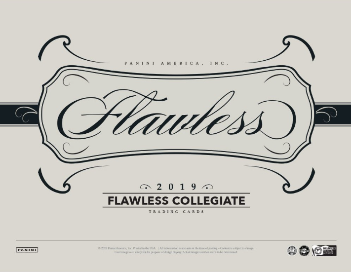2019 Panini Flawless Collegiate Football Hobby 2-Box Case
