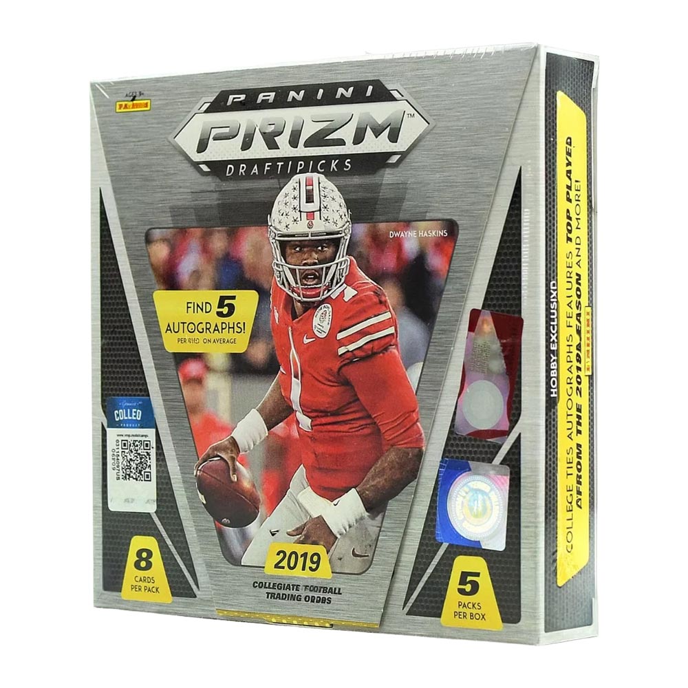 2019 Panini Prizm Collegiate Draft Picks Football Hobby Box