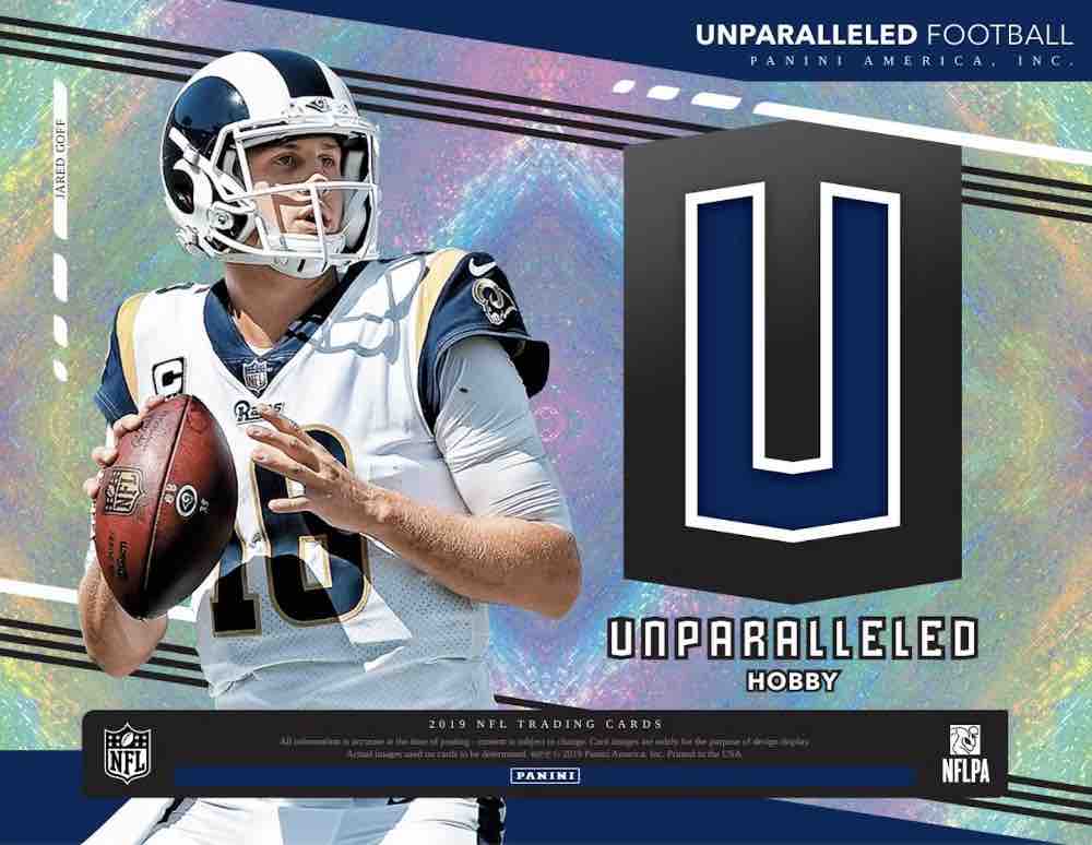 2019 Panini Unparalleled Football Hobby 8-Box Case