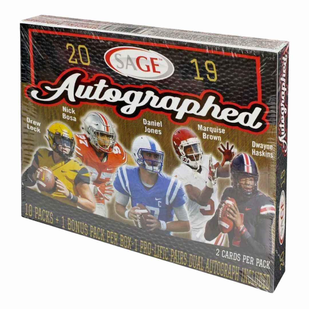 2019 Sage Autographed Football Hobby Box