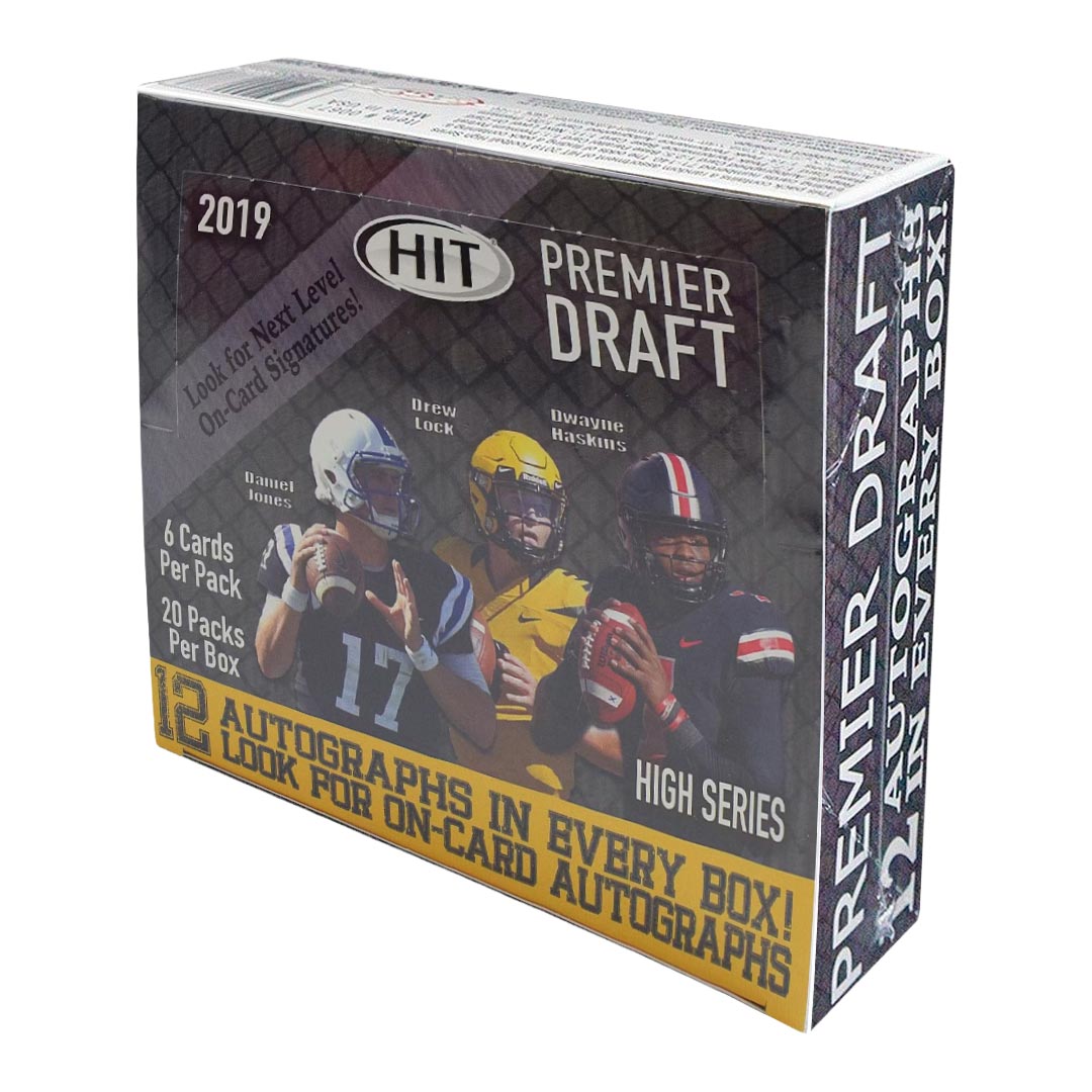 2019 Sage Hit Premier Draft High Series Football Hobby Box