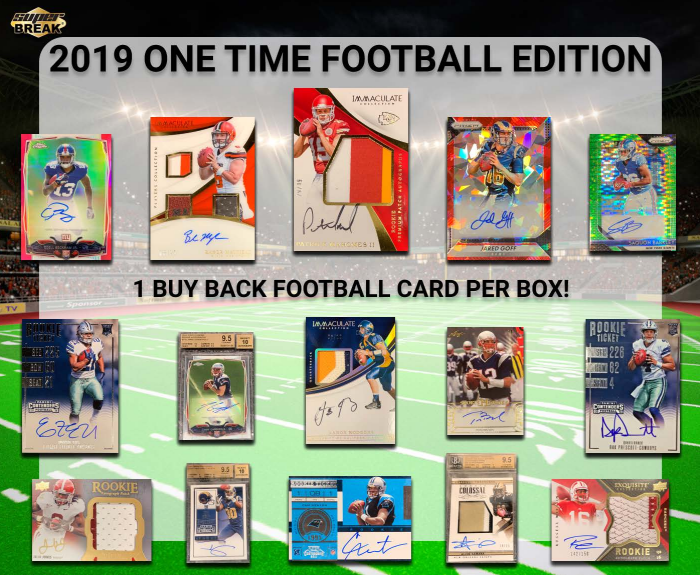 2019 Super Break One Time Football 4-Box Case