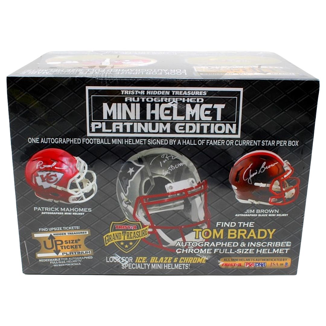 2019 Tristar H/T Football Mini Helmet Platinum Edition Box