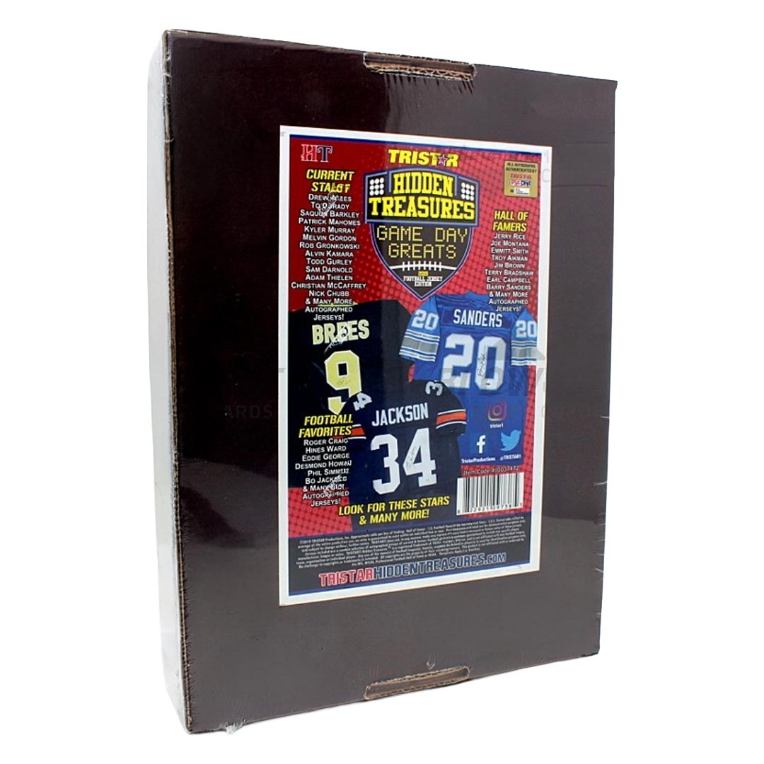 2019 Tristar Hidden Treasures Game Day Greats Jersey Football Box