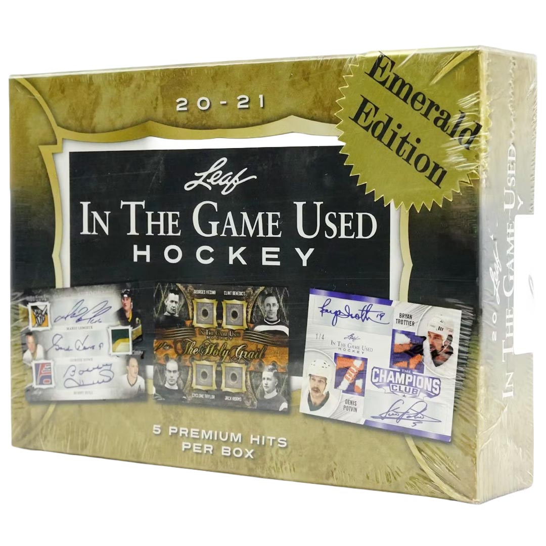 2020-21 Leaf In The Game (ITG) Game Used Hockey Emerald Edition Box